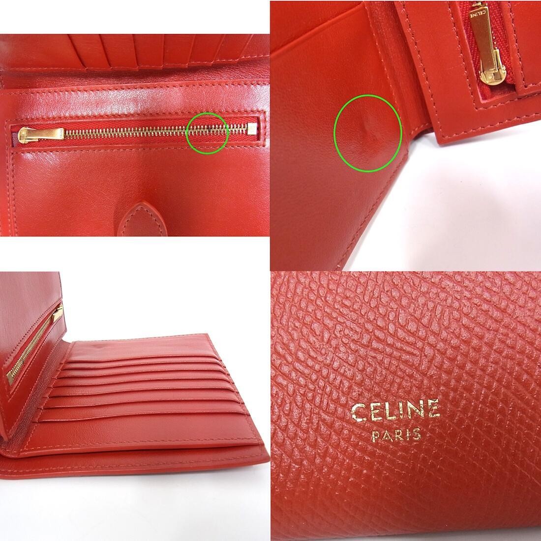 CELINE Bi fold Wallet Multi function Medium Strap… - image 6