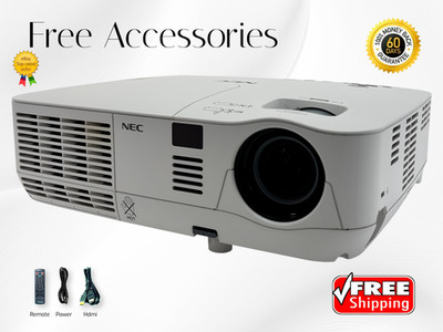 NEC V260X DLP Projector Lightweight 2600 Lumens PC 3D Ready 4K w/Accessories  