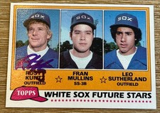 1981 Rusty Kuntz AUTOGRAPHED TOPPS ROOKIE BASEBALL CARD SIGNED CHICAGO WHITE SOX. rookie card picture