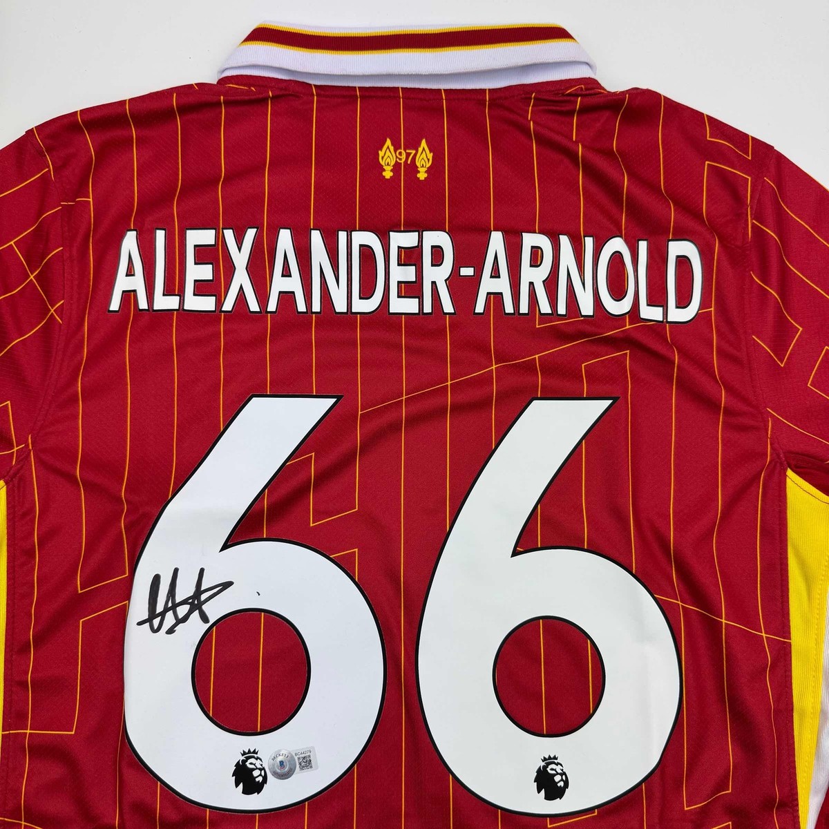 Autographed/Signed Trent Alexander-Arnold Liverpool Red Soccer