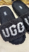 UGG Plush Slipper / Shoe Black Size UK 3