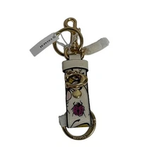 Coach Trigger Snap Bag Charm With Creature Print Keychain