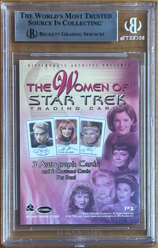 JERI RYAN SEVEN OF NINE SIGNED 2010 WOMEN OF STAR TREK PROMOS P1 BAS BGS AUTO - Bild 2 von 2