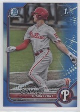 2022 Bowman Chrome Prospects Blue Refractor 113/150 Logan Cerny #BCP-120 0l0m