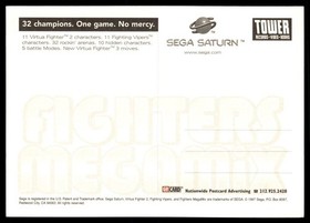 Fighters Megamix Sega Saturn Gocard Postcard Tower Records UNP