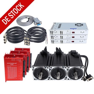 STEPPERONLINE 3-Achsen Nema34 12Nm Closed-Loop Schrittmotor-Set mit Netzteil
