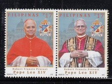 PHILIPPINES Pope Leo XIV MNH set