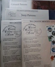 Creative Memories Custom Cutting System Round Oval Celestial And Jazzy Patterns