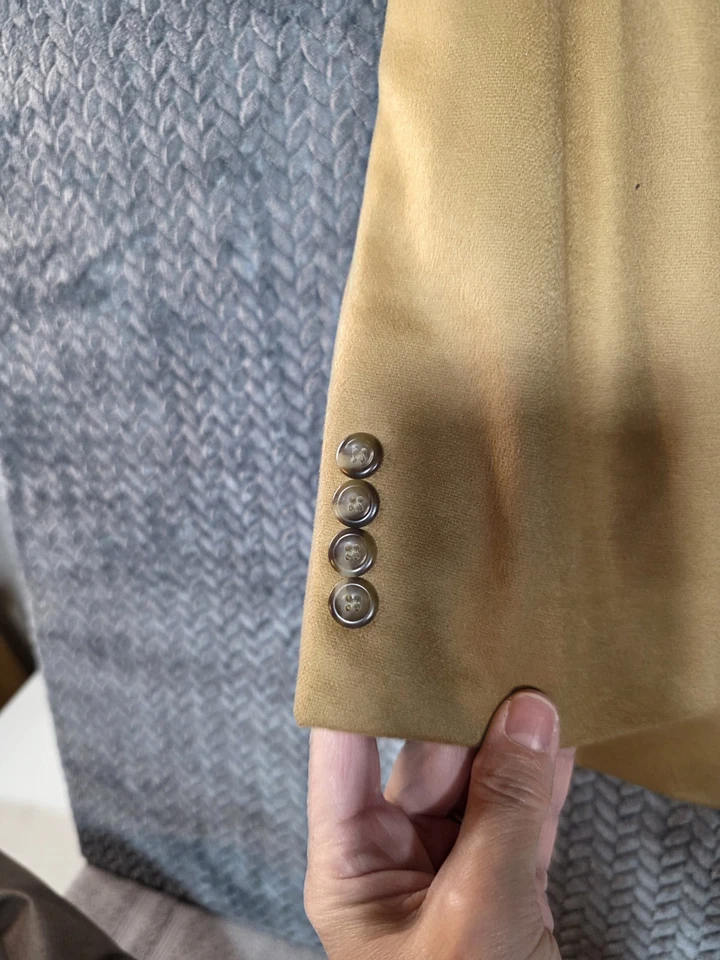 Jos A Bank 46R 100% Cashmere Suit Brown Jacket Sport Coat Men Vtg 2 Button- NICE - Image 3 of 4