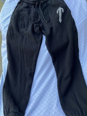Trapstar  Men's M Black Cotton Fleece Jogger Pants Pockets 29  inseam