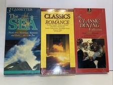 Classical Cassette Tape Box Set Lot 12 Cassettes NEW Dining Romance Sea  Waltz