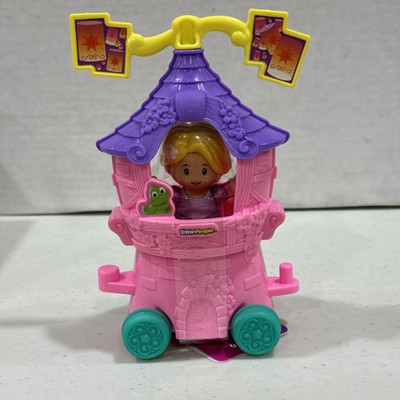 Fisher Price Little People RAPUNZEL Disney Princess Parade Float & Figure - NEW!