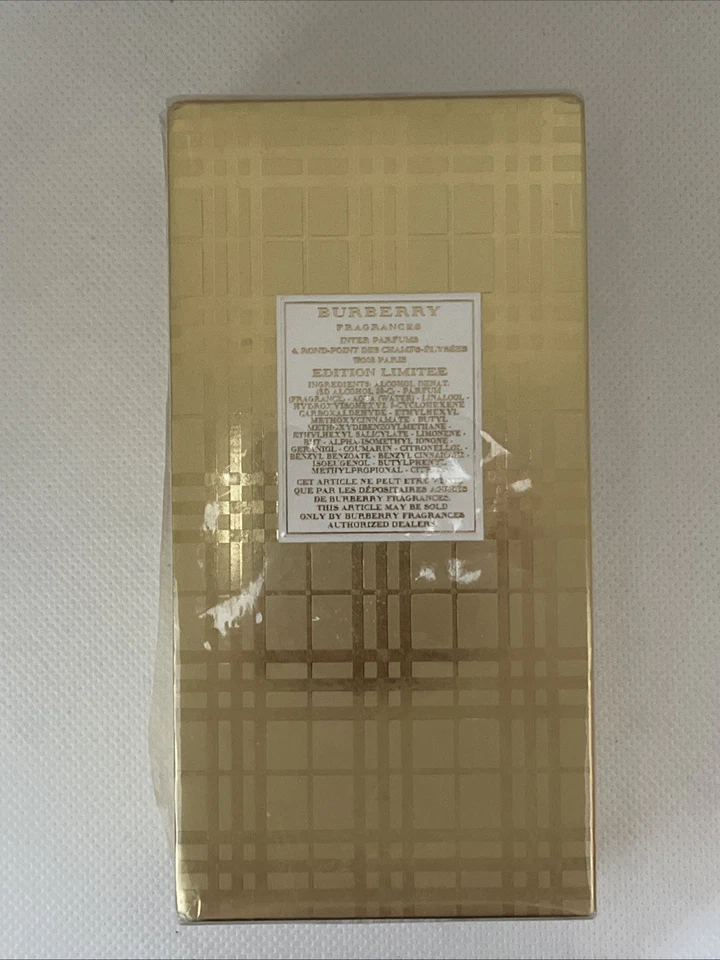 Burberry Brit Oro EDP Para Mujer 3.3 OZ/100 ml Nuevo en Caja Perfume De Colección Nuevo Sellado Foto 3 de 4