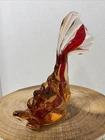 Vintage Murano Style Hand Blown Glass Art Fish Figurine Sculpture Beachcorp