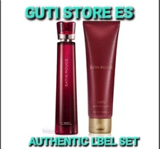 L'bel Satin Rouge 1.7 Fl.oz & Body Lotion 4.4 Fl.oz Sensual Set For Women Sealed