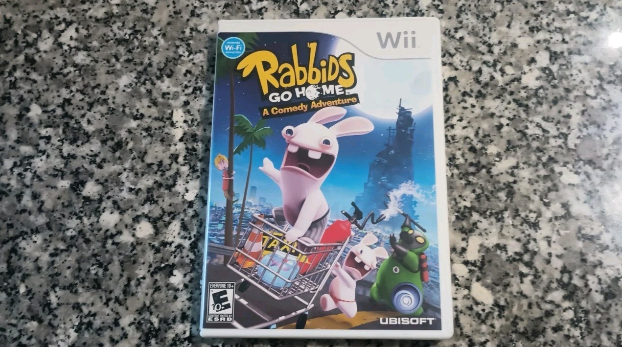 Rabbids Go Home A Comedy Adventure [Nintendo Wii] with Original Case