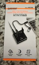 FIDECO M.2 NVMe SATA SSD Cloner Dock 20Gbps USB 3.2 Dual Enclosure Offline Clone