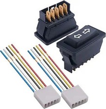 2Pcs 5 Pin Car Window Switch 12V 20A Control Power Window Lift RV Slide Out Mome