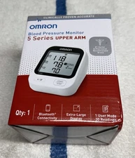 Omron 5 Series Upper Arm Blood Pressure Monitor New Open Box