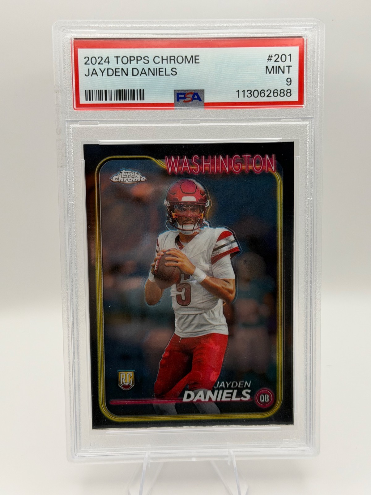 2024 Topps Chrome Jayden Daniels #201 (RC) PSA 9 - MINT