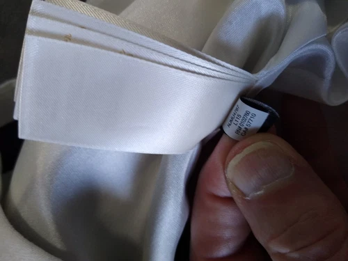 Abito Kate Spade nero bianco a righe schiena zip foderato cotone seta taglia 2 vedi foto