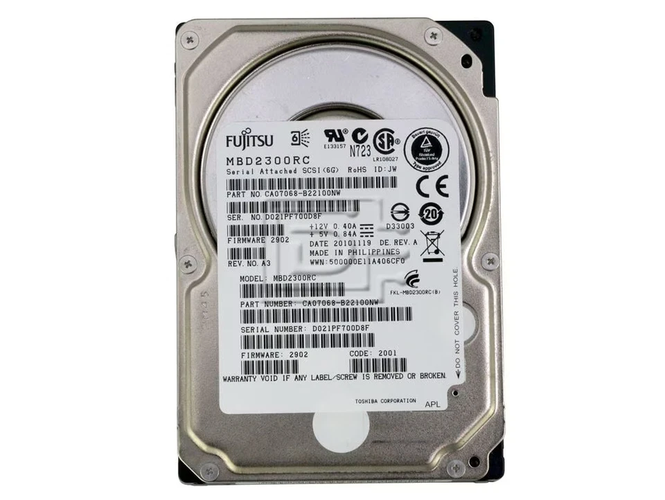 Fujitsu 300GB 10K MBD2300RC SAS Hard Drives - Image 2 of 4