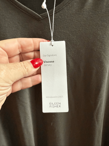 Eileen Fisher Etuikleid V-Ausschnitt 3/4 Arm Gr. XL Neu mit Etikett in Ash - Bild 5 von 10