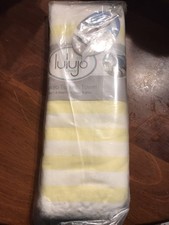 MARY MEYER LULUJO Turkish TOWEL Sunshine Yellow/White Tassel Baby BOY GIRL NEW