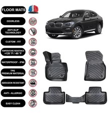 Floor Mats Liner For Bmw X4 2019-2023 Waterproof 4d Molded Black 4pcs Floor Mats Liner For Bmw X4 2019-2023 Waterproof 4d Molded Black 4pcs