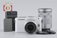 Shutter count 4,282 Olympus PEN Lite E-PL3 White 12.3 MP 14-42 40-150 Lenses