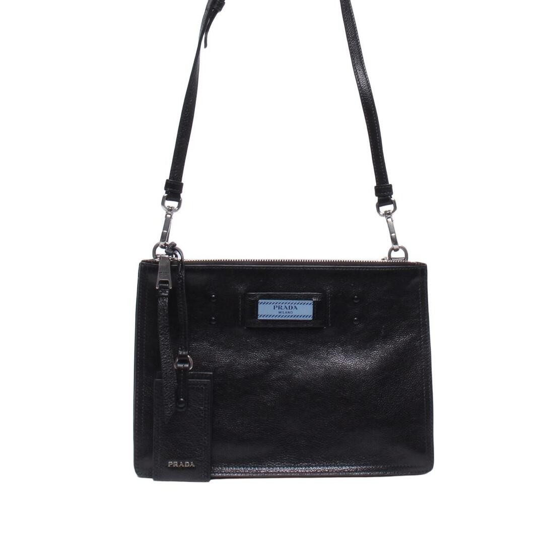 Prada 2-Way Shoulder Bag Clutch with Crossbody Strap 1BH113 - Damage Details Overall Condition