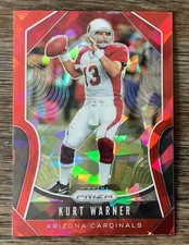 Kurt Warner 2019 Panini Prizm Football Red Cracked Ice Cardinals