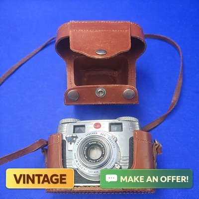 Vintage Kodak Signet 35 Camera Ektar 44mm f/3.5 w/ Leather Case