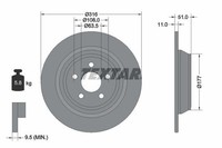 2 X Bremsscheibe Textar 92291903 FüR Ford Galaxy S-Max