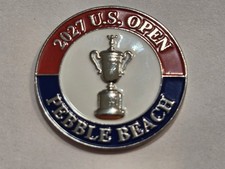 2027 US Open Pebble Beach Golf Ball Marker 1 Inch magnetic flat