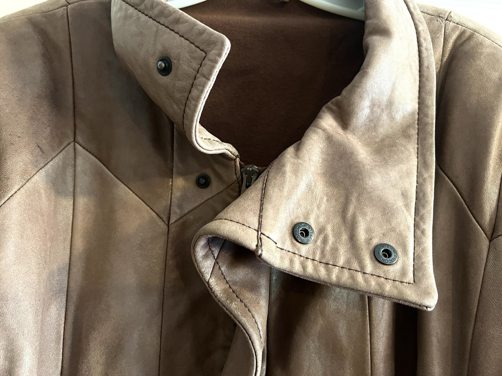 VTG CEDRICS Patchwork Jacket Genuine Leather Men’… - image 5