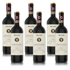 Piccini Chianti Classico DOCG, trocken, sortenreines Weinpaket (6x0,75l)