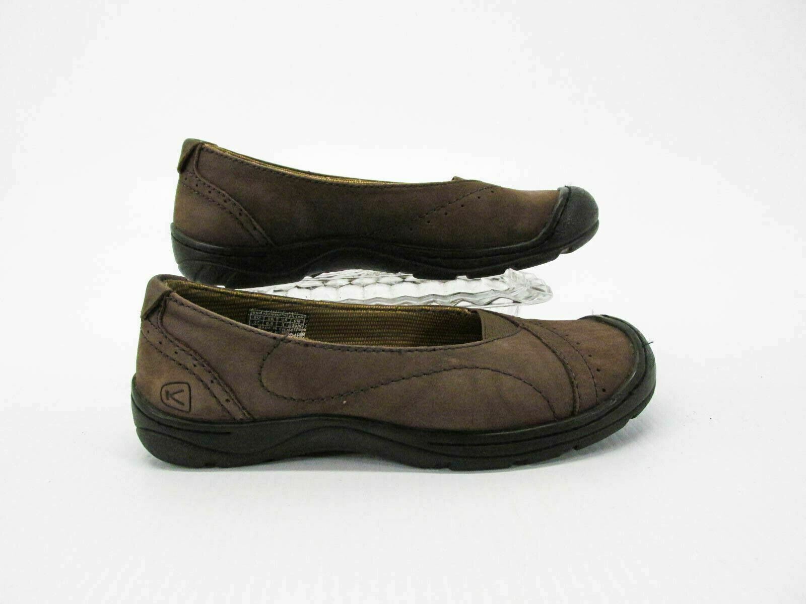 Scarpe da donna Keen Sterling City taglia 6 5 M mocassino piatto in pelle marrone us