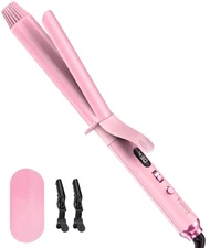 Long Barrel Curling Iron 1 1/4 inch, 1.25 Inch Curling Iron for Thin Hair,