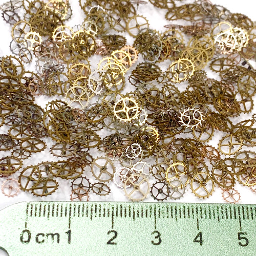 50 Escape Wheels Silver Rose Gold Copper Watch Part Part Gears Lot Steampunk Art