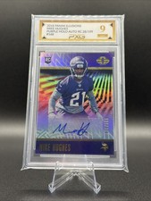 2018 Panini Illusions MIKE HUGHES Purple Holo AUTO RC /199 #168 Graded PXG 10