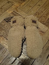 Ugg Caramel Leather Trim Mittens Size: S/M
