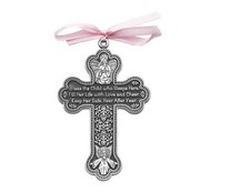 Baby Girl Crib Medal - 3" - Bless the Child who lives here Fill her life ... CM7
