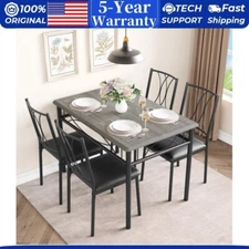 Dining Table Set for 4 Kitchen Table and Chairs for 4 for Small Space Apartment