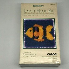 WonderArt Fish Latch Hook Kit New in Package 12" x 12" Animals Water