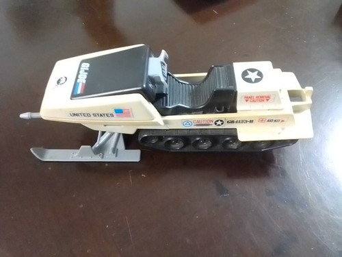 Vtg 1983 GI Joe Polar Battle Bear Snowmobile Snow Vehicle Arctic Fighter