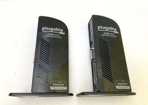 2X Plugable UD-3900 SuperSpeed USB 3.0 Dual Monitor Docking Station - No Adapter - Picture 2 of 5