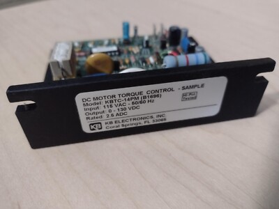 KB Electronics KBTC-14PM B1696 DC Motor Torque Control- Sample