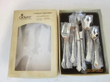 Clover Silverware Set 20 Piece Stainless Steel Flatware Set Service for 4 NIB