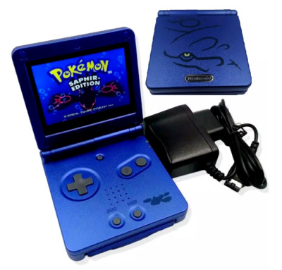 Nintendo Gameboy Advance SP AGS 101 IPS V5 LCD Bildschirm Kyogre 1050mAh NEU